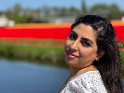 Portrait of Mahnaz outdoors